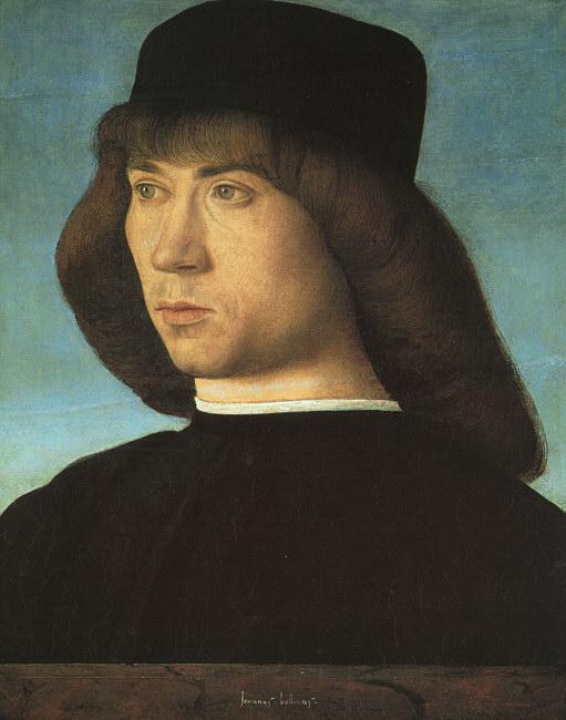 BELLINI, Giovanni Portrait of a Young Man 3iti Sweden oil painting art